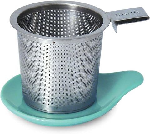 Hook Handle Tea Infuser w/ Dish